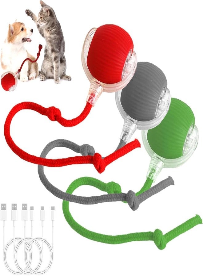 ABTER Interactive 360° Rolling pet Chewie Ball | Smart Automatic Toy for Cats & Dogs | Fun Exercise, Training & Daily Play Companion - Image 3